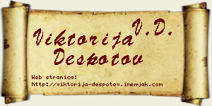 Viktorija Despotov vizit kartica